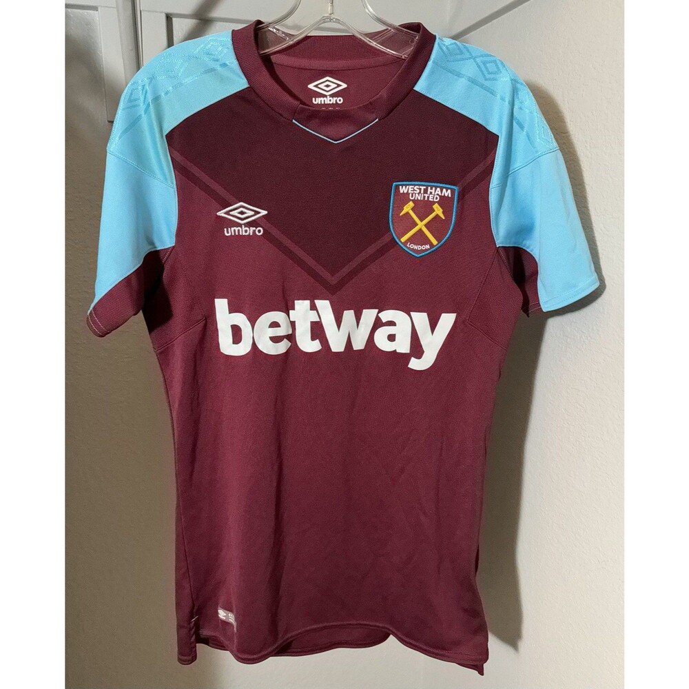 WEST HAM UNITED 2017/2018 FOOTBALL SHIRT JERSEY HOME UMBRO ORIGINAL SIZE SMALL